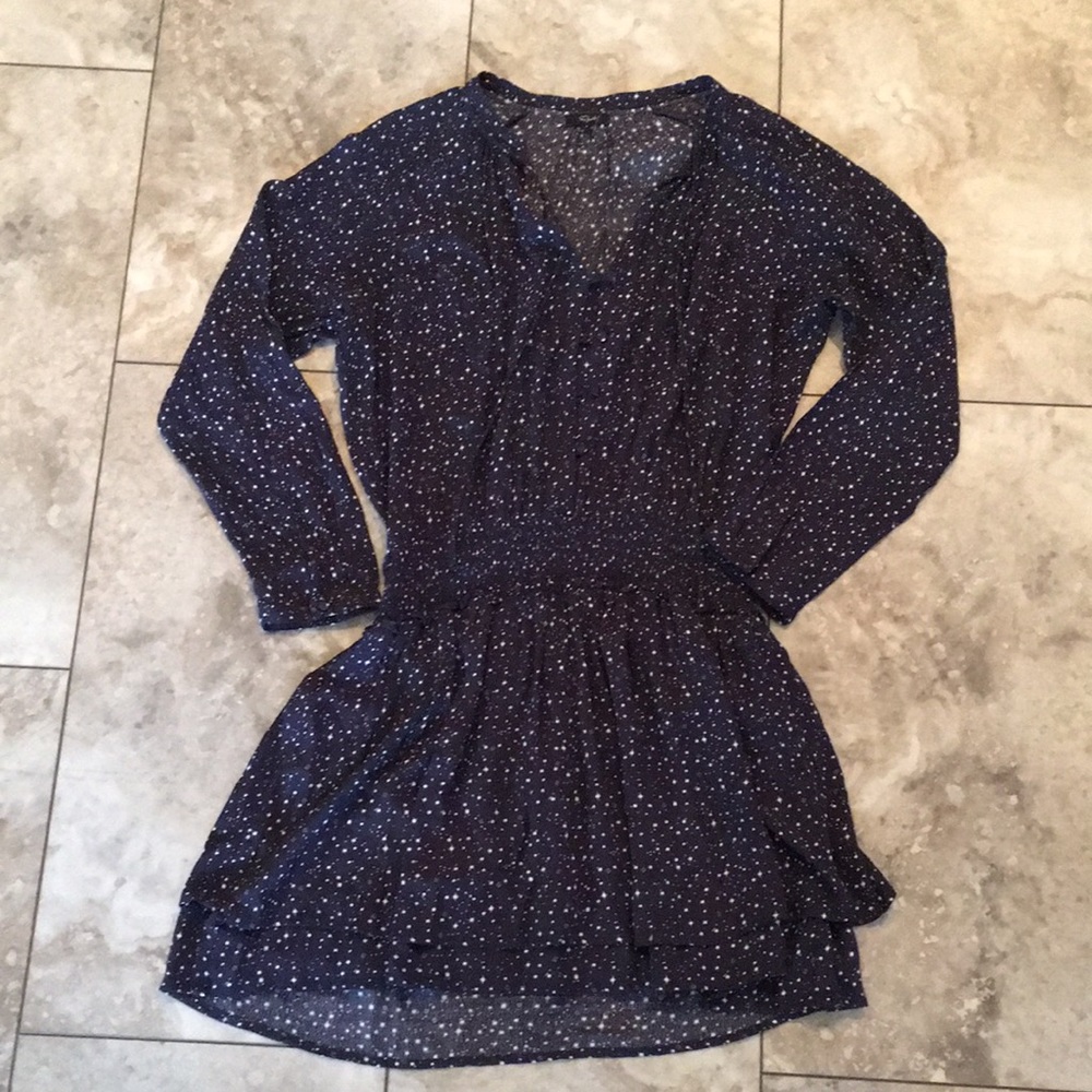 Rails Navy Print Elasticized Waist Button Front F… - image 6